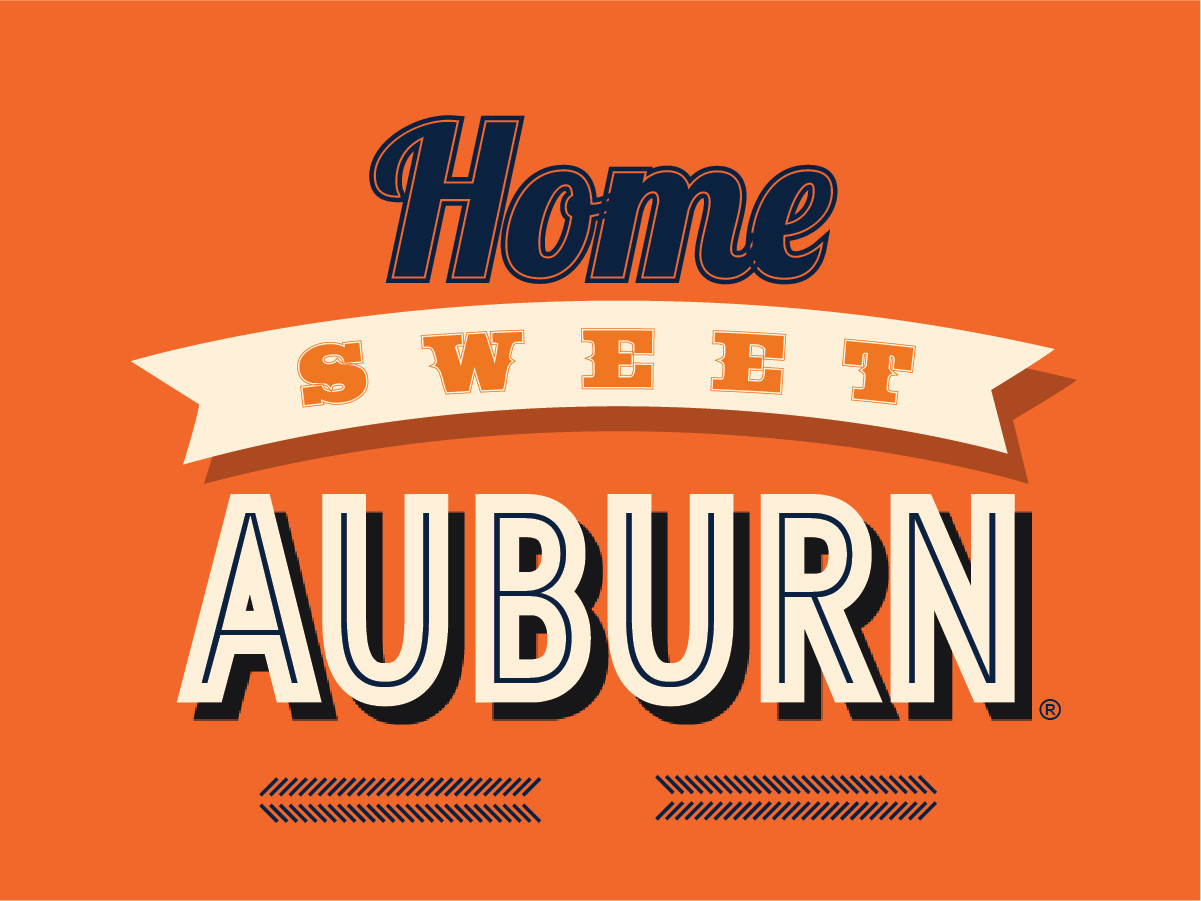 "Home Sweet Auburn" Banner
